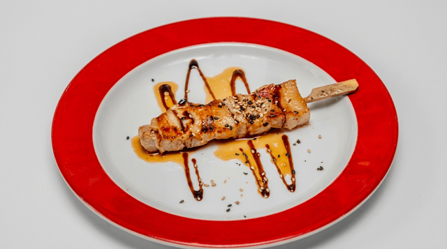 Pork Belly Yakitori.